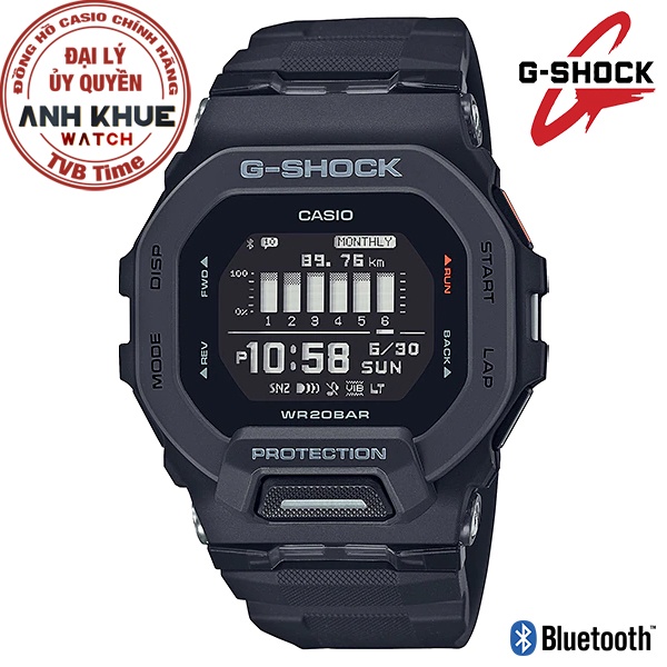 Đồng hồ nam dây nhựa Casio G-Shock chính hãng Anh Khuê GBD-200-1DR (45mm)