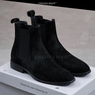 Giày Chelsea Boot nam da bò lộn cao cấp - Đế phíp gỗ sang trọng