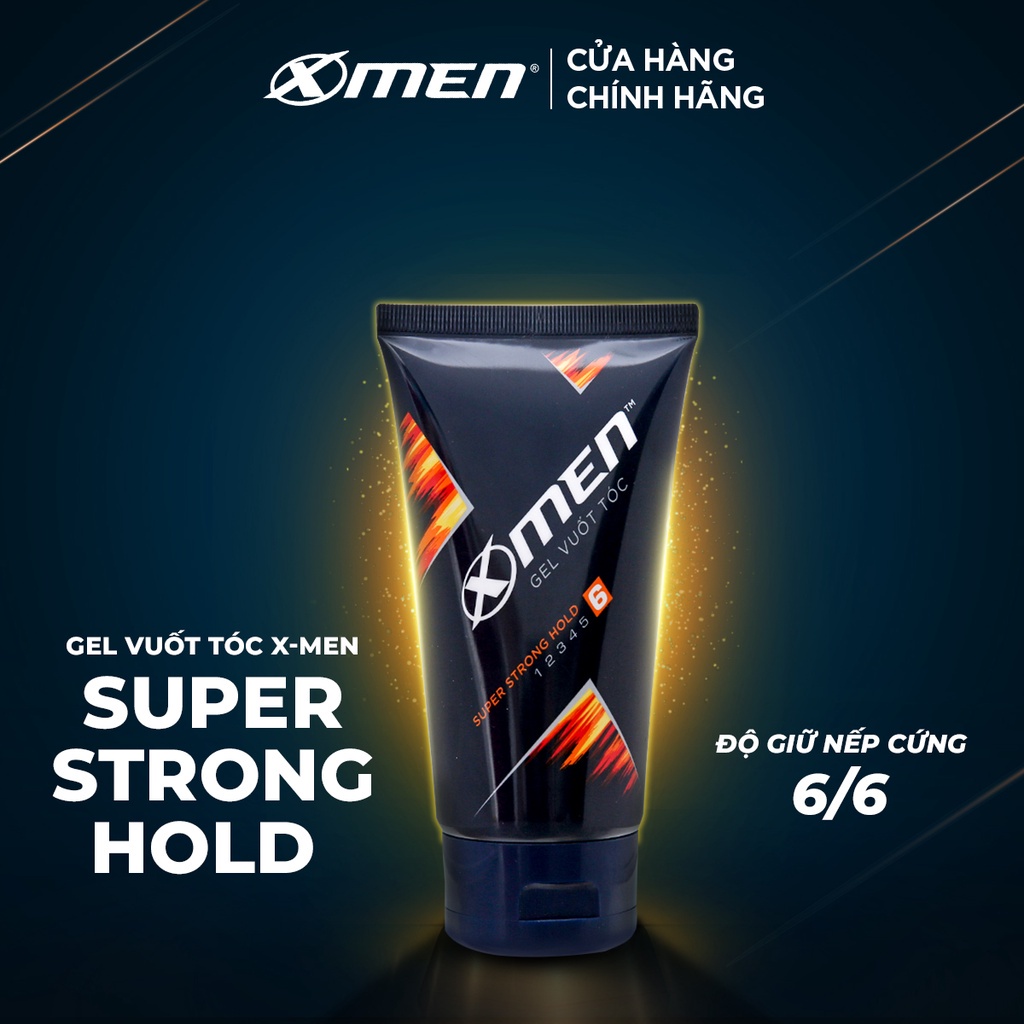 Gel vuốt tóc X-Men Super Strong Hold tạo nếp cứng cực nhanh 150g