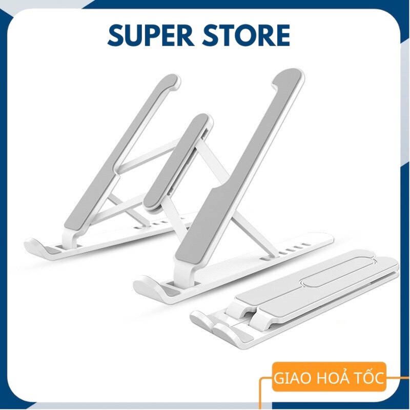 Giá đỡ laptop hỗ trợ tản nhiệt có thể gấp gọn, điều chỉnh nhiều mức độ cao để laptop, máy tính bảng, máy tính xách tay