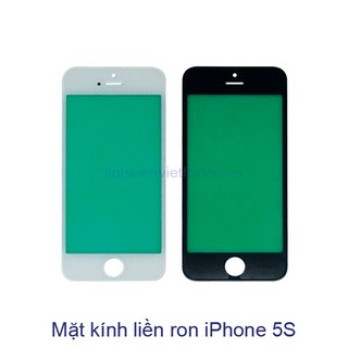 Mặt kính Liền Ron Ép Kính iP5S (Trắng/ Đen)