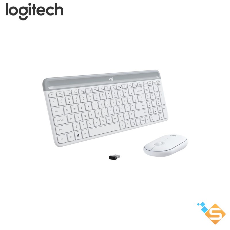 Combo chuột phím không dây Logitech MK470 - Giảm ồn, USB, pin lâu, thiết kế mảnh gọn - Bảo Hành Chính Hãng 12 Tháng