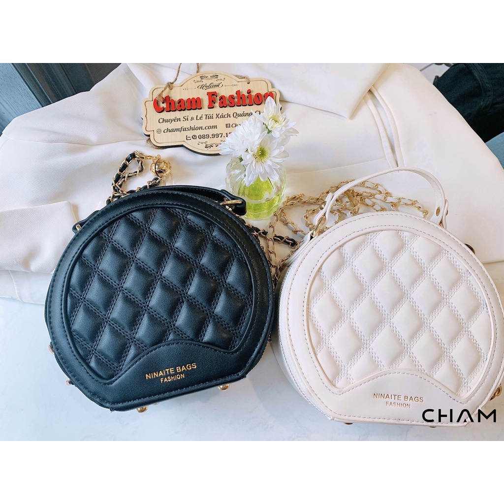 Túi xách tròn đeo chéo, túi xách nữ phóng cách Hàn Quốc hình tròn, , kiểu dáng siêu xinh, sang chảnh cho nàng