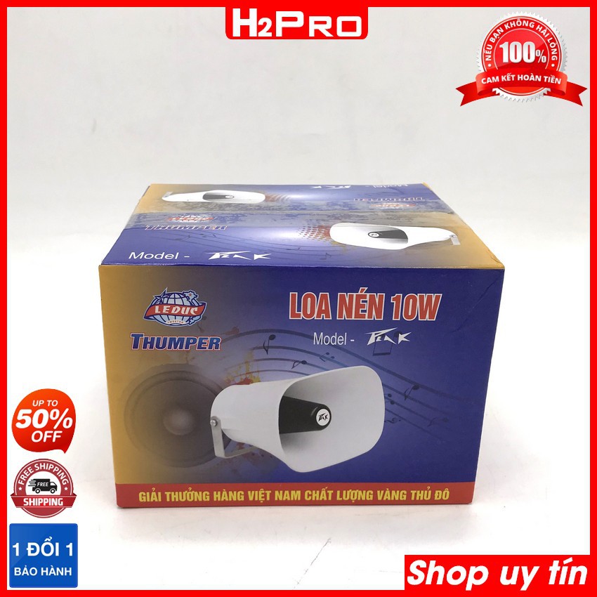 Loa Nén Phóng Thanh PEAK 10W H2Pro chính hãng vành 15x10cm, loa phóng thanh mini 10W cao cấp