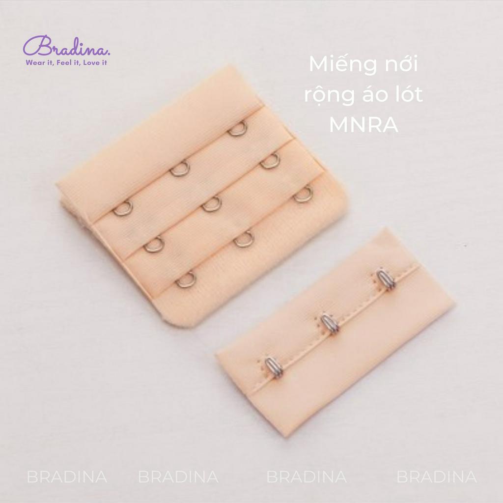 Móc nối áo lót Bradina miếng nới rộng áo ngực 2 và 3 móc cài phù hợp với các loại áo ngực