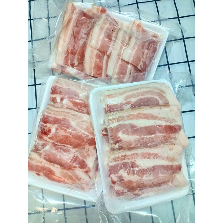 (HCM)Ba chỉ heo cắt lát loại ngon (nướng/xào/nhúng lẩu)