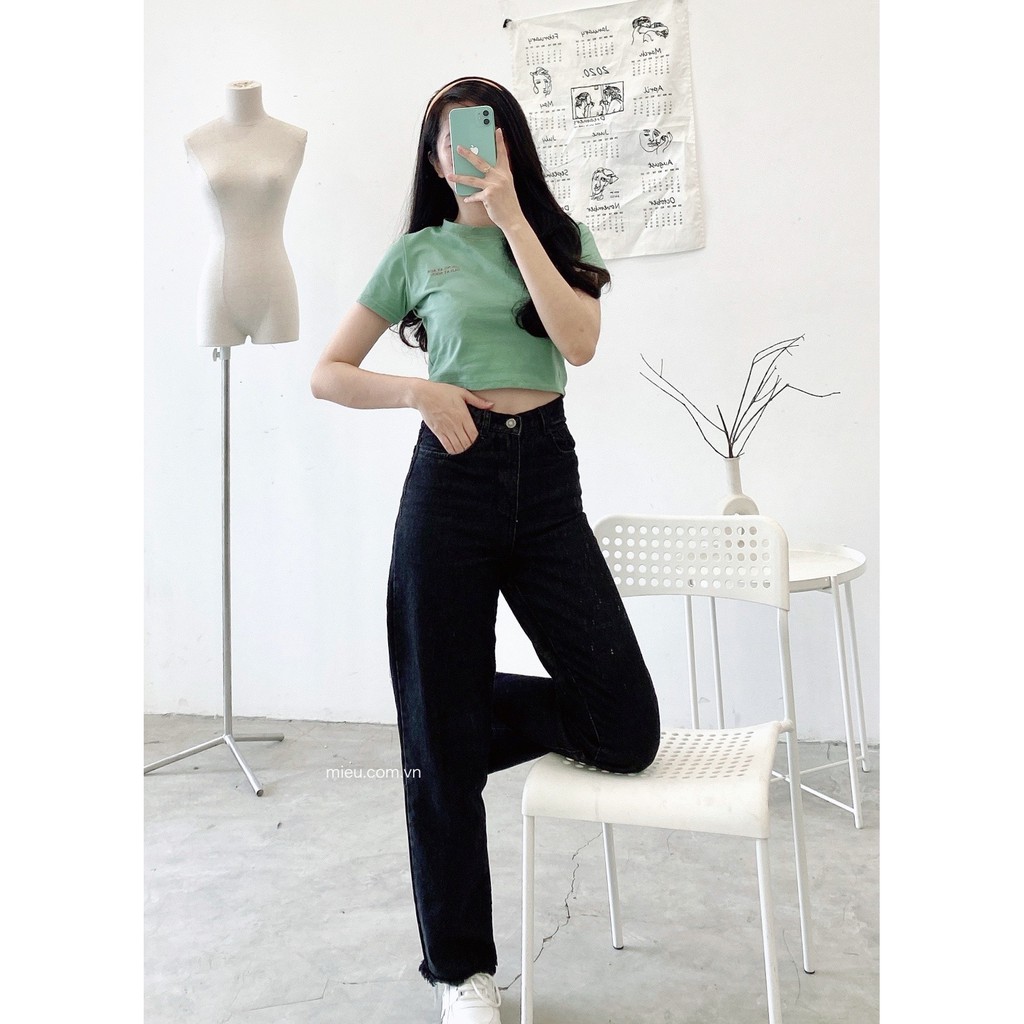 [Miều Fashionista] Áo croptop in hình anna Young At Age