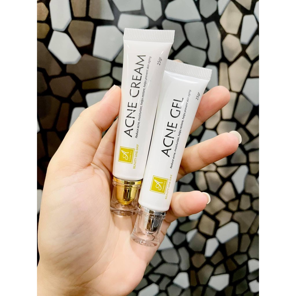 COMBO 2 tuýp MỤN A COSMETIC PHƯƠNG ANH - ACNE GEL _ ACNE CREAM