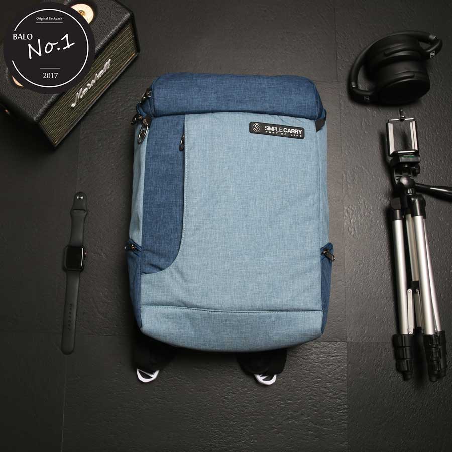 Balo Laptop Cao Cấp Simple Carry K7 Blue/Navy