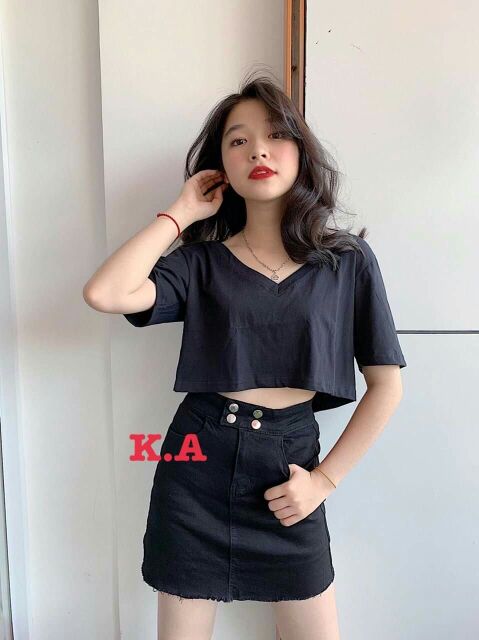 ÁO CRTOP CỔ TIM