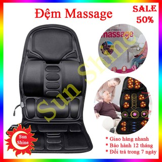 Nệm Massage Toàn Thân Thích hợp cho mọi người - Có rắc cắm xe hơi. Nệm Ghế Massage Toàn Thân Trên Ô Tô