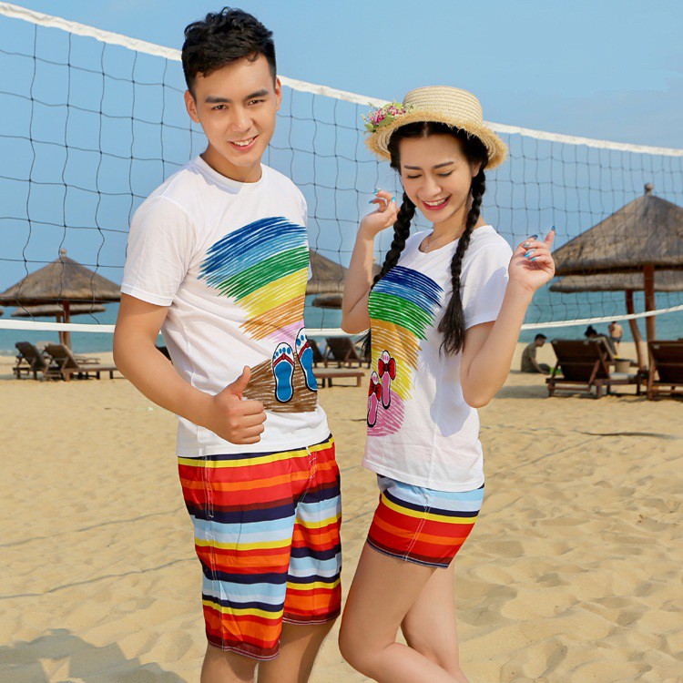 Quần đi biển Team Building, công ty, gia đình, nhóm nam nữ DB12 Bin Action