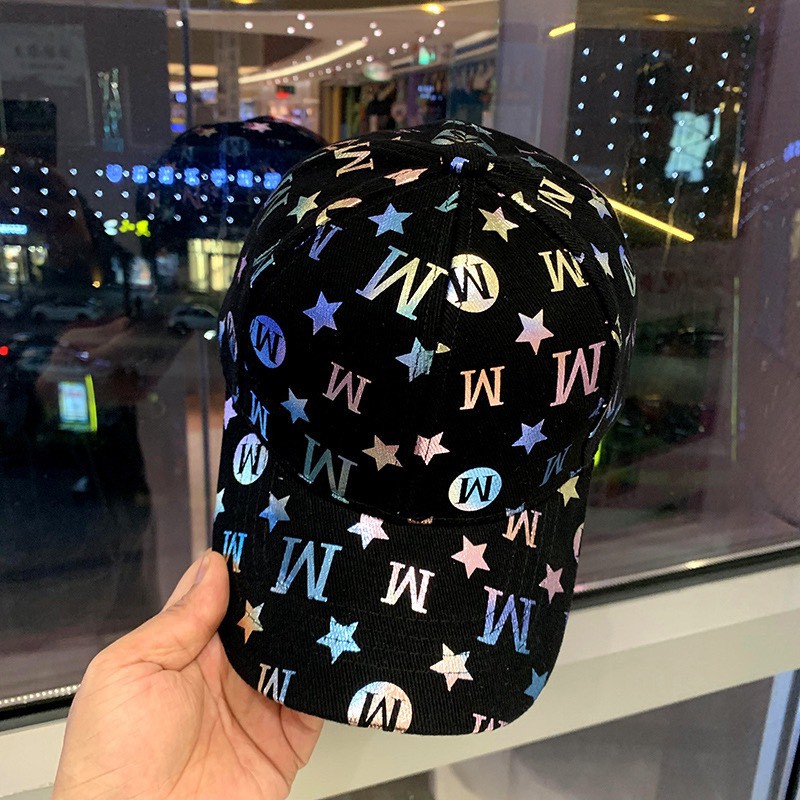 Mũ lưỡi trai unisex nam nữ HOLOGRAM M basic hàng QC siêu đẹp nón lưỡi trai đội nhóm chơi thể thao du lịch