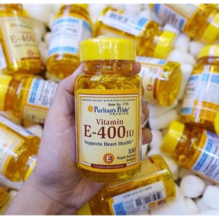 VitaminE 400Iu Supports Heart Healthy Puritan pride's Xuất xứ Mỹ, Có mặt hầu hết các quốc gia trên thế giới