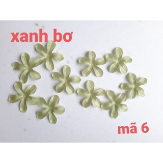 set 10 cánh hoa vải các màu