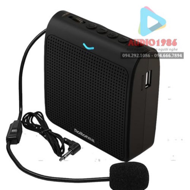 Máy trợ giảng Rolton K100 mic có dây mini nhỏ gọn giá rẻ bảo hành lâu dài