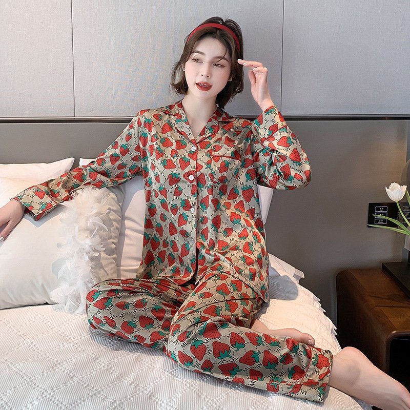 Bộ pyjama lụa [TAY DÀI - QUẦN DÀI] hàng thiết kế có size kèm video ảnh thật | BigBuy360 - bigbuy360.vn