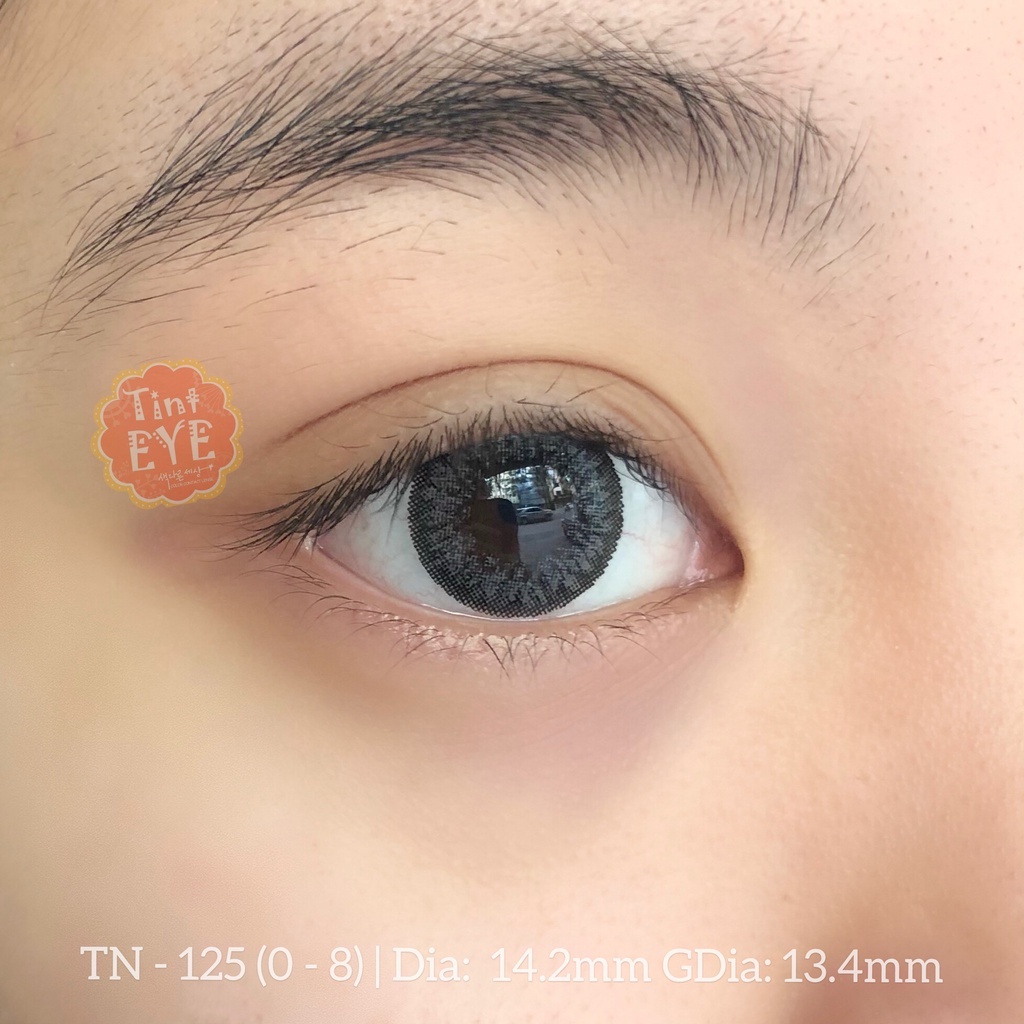 [OFF 50%: 125K/Đôi] 4 mẫu kính áp tròng xám tự nhiên Tinteye Lens 0 - 8 độ