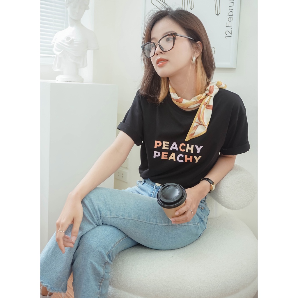 Áo phông Form chuẩn/ Cotton 100%/ Peachy