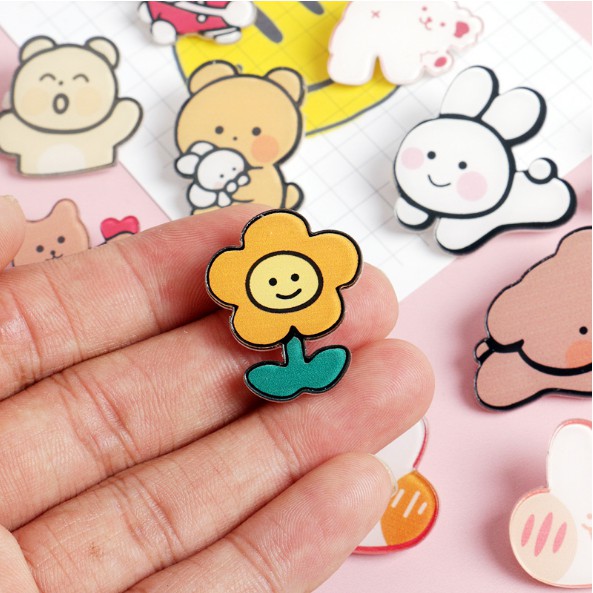 [Mã 154LIFESALE giảm 10% đơn 99K] Huy Hiệu Balo, Pin Cài Áo Cartoon Badge Nhật Bản Cho Bé Đáng Yêu ( Giao Ngẫu Nhiên)