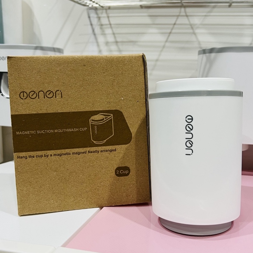 Kệ Cài Bàn Chải OENON Mini Tặng Kèm 2 Cốc Gắn Tường Nhà Tắm Tiện Dụng, Tiết Kiệm Không Gian