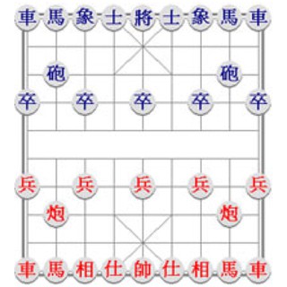 Bộ cờ tướng bàn nilon (hộp nhỏ) quân nhựa giúp trẻ phát triển trí tuệ