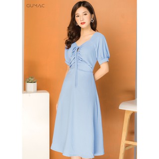 Đầm nữ nhún dây rút GUMAC MS07960