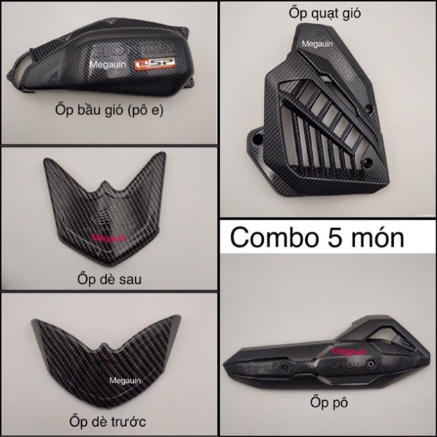 Combo 5 - 7 món ốp các bon Air Blade 2016-2020