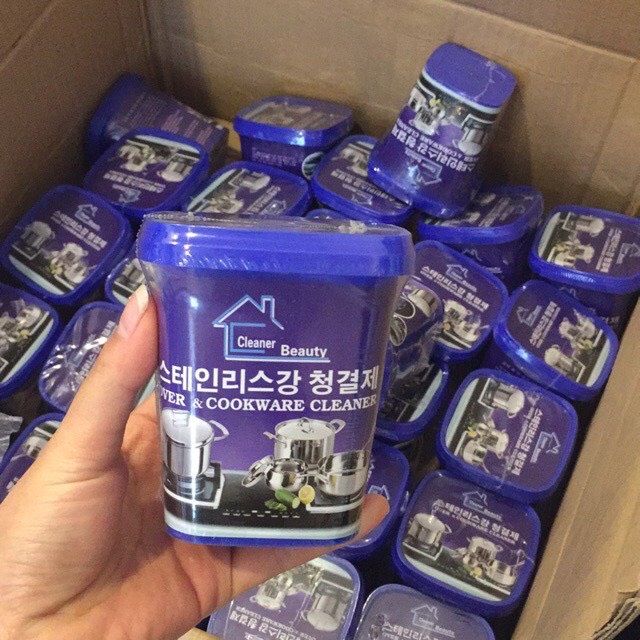 Bột Tẩy Cọ Xoong Nồi Chảo Làm Trắng Cọ Nhọ Nồi, Gạch Men, Vệ Sinh Nhà Bếp