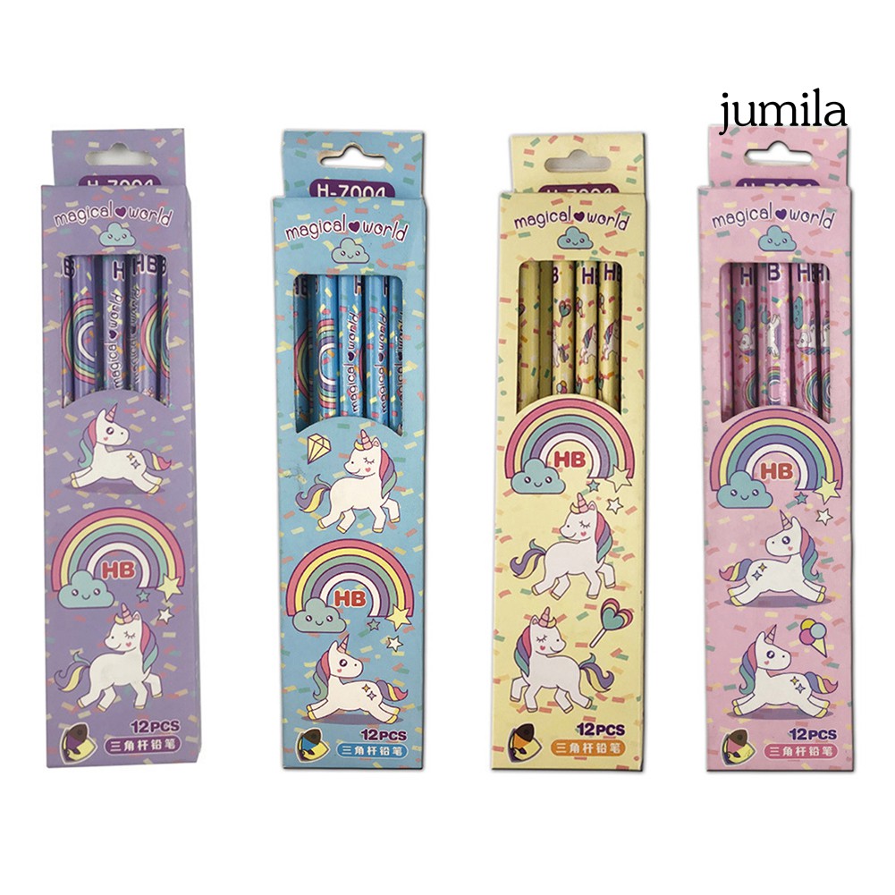 Set 12 Bút Chì Gỗ Màu Cầu Vồng