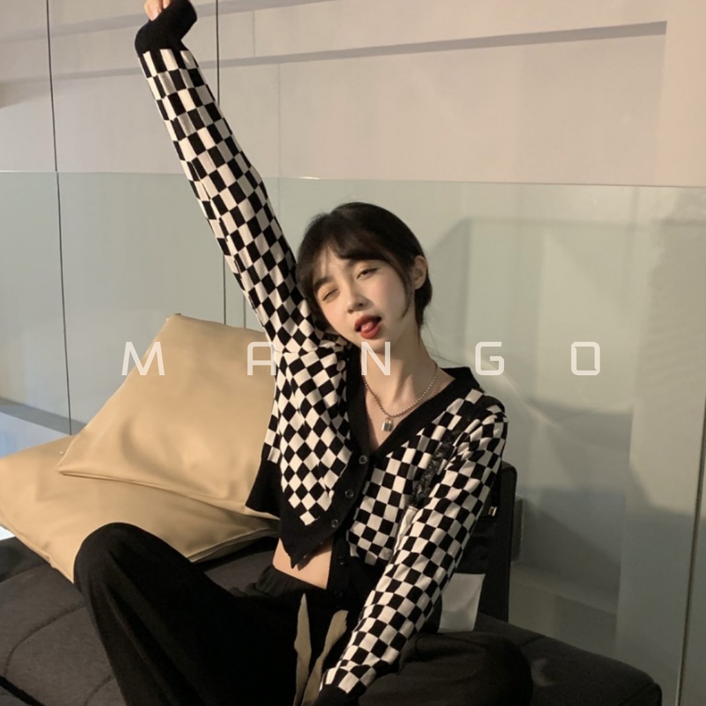 Áo caro craptop dài tay