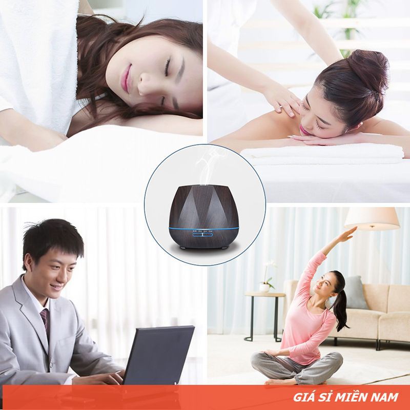 (Tặng Điều Khiển) Máy Khuếch Tán Tinh DầuCHÍNH HÃNG SAMA Kim Cương Siêu Âm Dung Tích 500ml