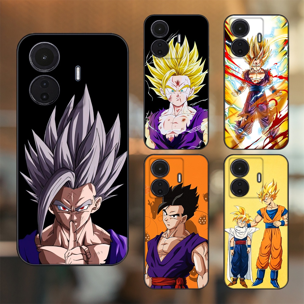 Ốp lưng Vivo T1 5G viền đen in hình Gohan Dragon Ball