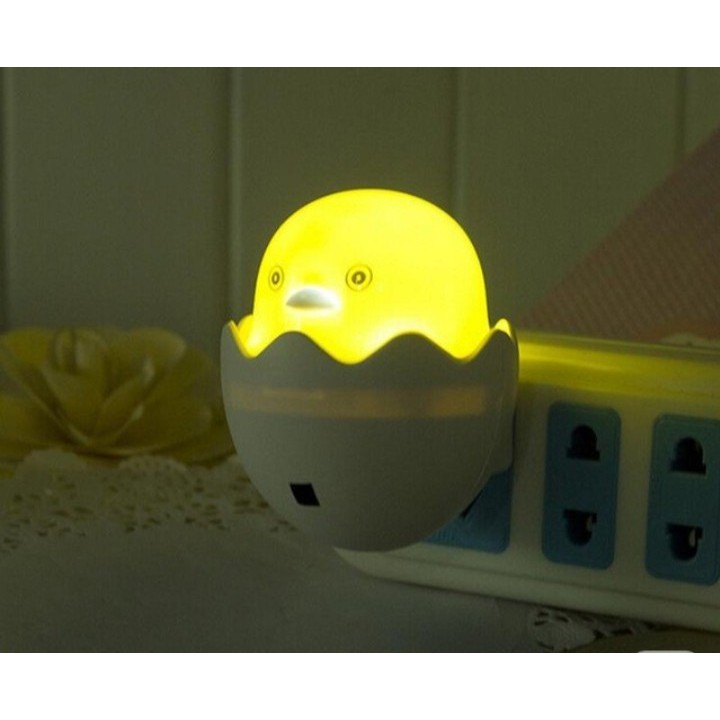 Đèn phòng ngủ - đèn led trang trí phòng ngủ - ĐÈN NGỦ QUẢ TRỨNG GÀ NỞ TỰ ĐỘNG SÁNG VÀO ĐÊM.HÒA PHÁT