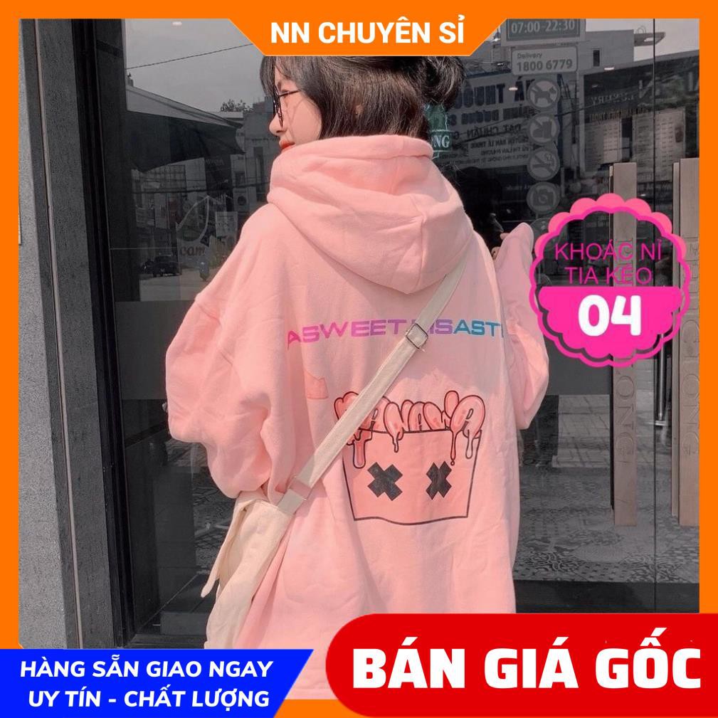 ÁO KHOÁC NỈ IN HÌNH CỰC XINH AKN04 ⚡100% ẢNH THẬT⚡ KHOÁC NỈ TIA KÉO