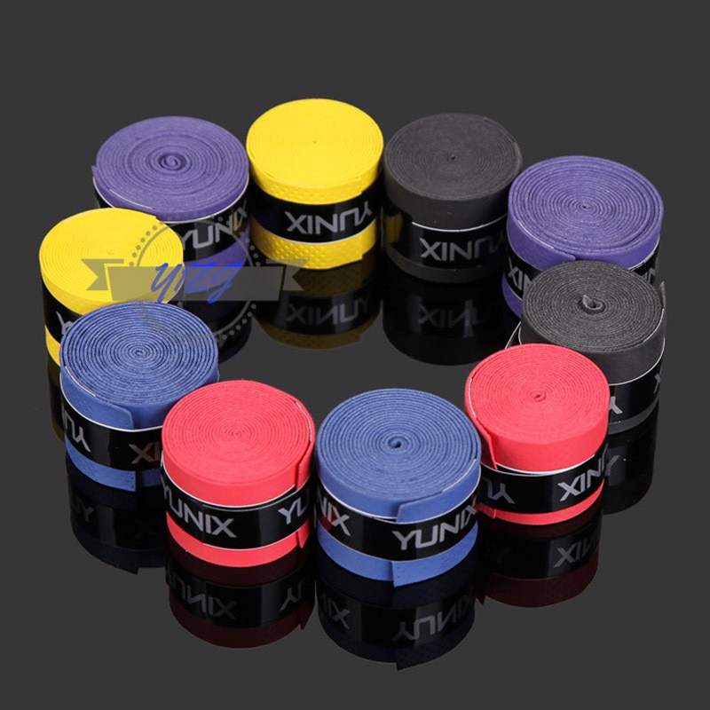 Set 60 cuộn băng quấn cán vợt tennis cầu lông thấm hút mồ hôi tay