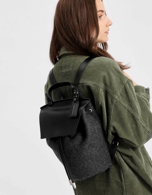 Balo Charles Keith Drawstring Backpack