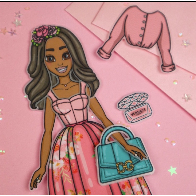 THAY ĐỒ CHO BÚP BÊ GIẤY (BỘ SƯU TẬP MÀU ĐỎ)