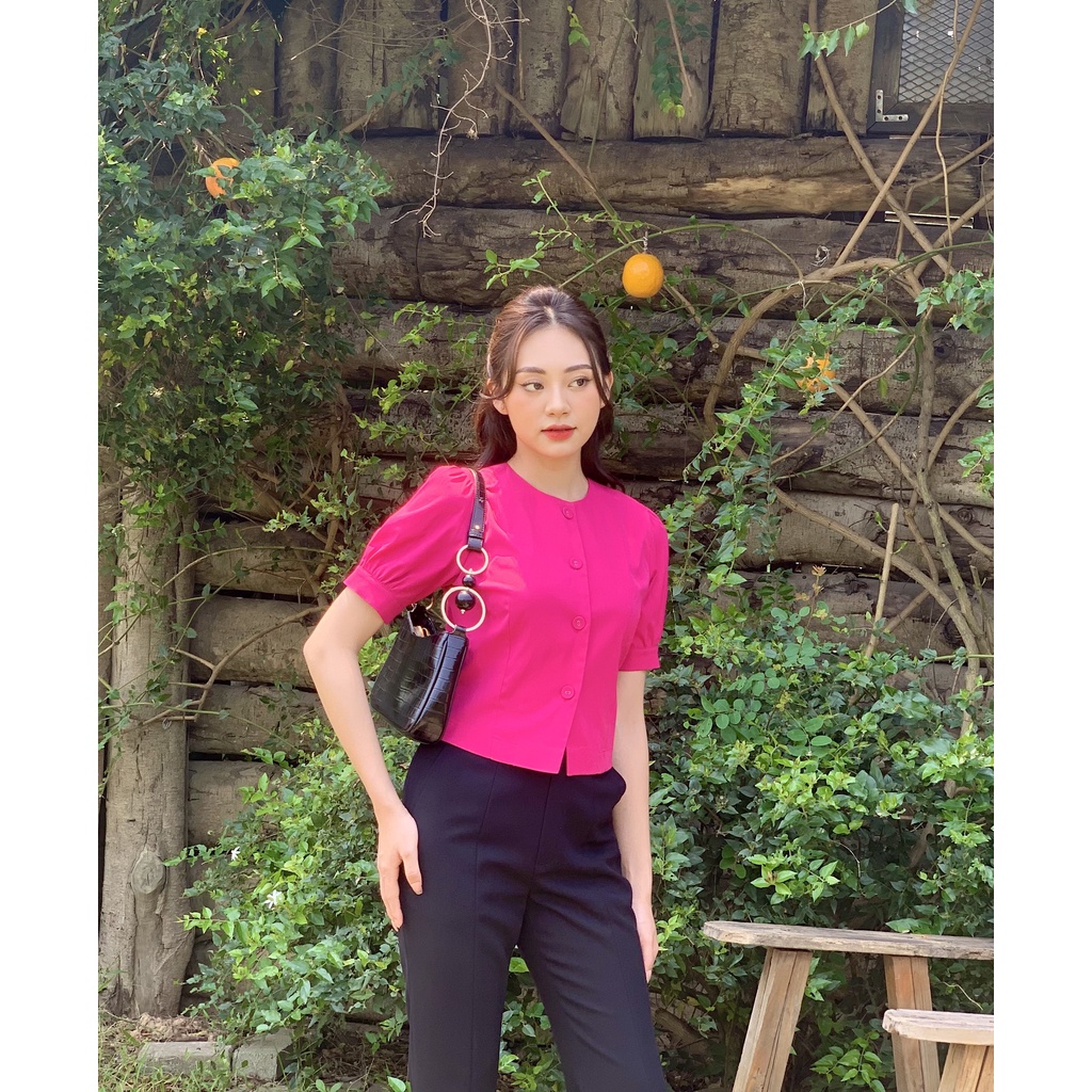 Áo kaki cổ tròn