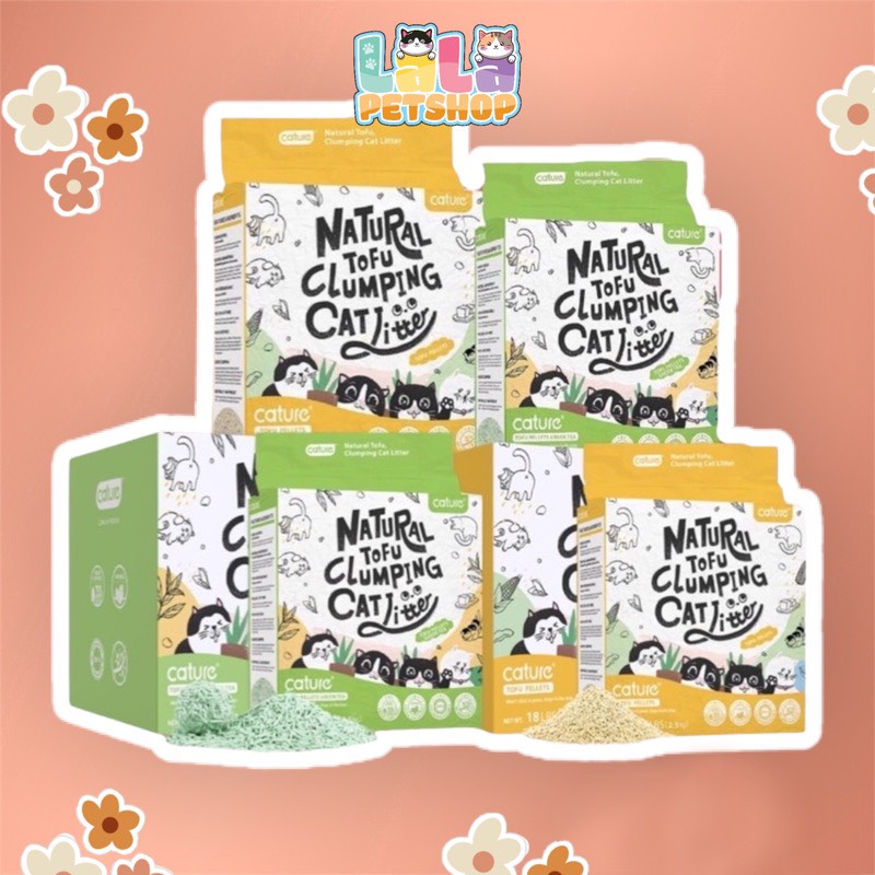 Cát Đậu Nành Cho Mèo, Cát Đậu Nành Hữu Cơ Cature  -  Nature Tofu Cat Litter - Lala Pet Shop
