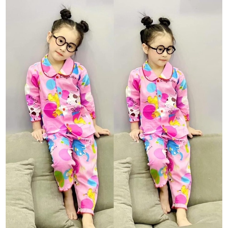Bộ pizama dài tay bé gái Kate