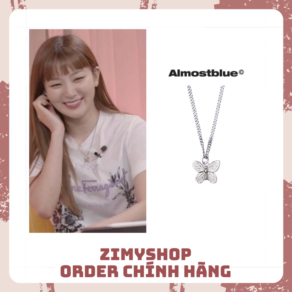CHÍNH HÃNG VÒNG CỔ BUTTERFLY ALMOSTBLUE SEULGI REDVELVET