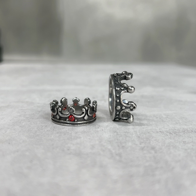 NHẪN VƯƠNG MIỆN ĐÍNH ĐÁ THÉP TITAN