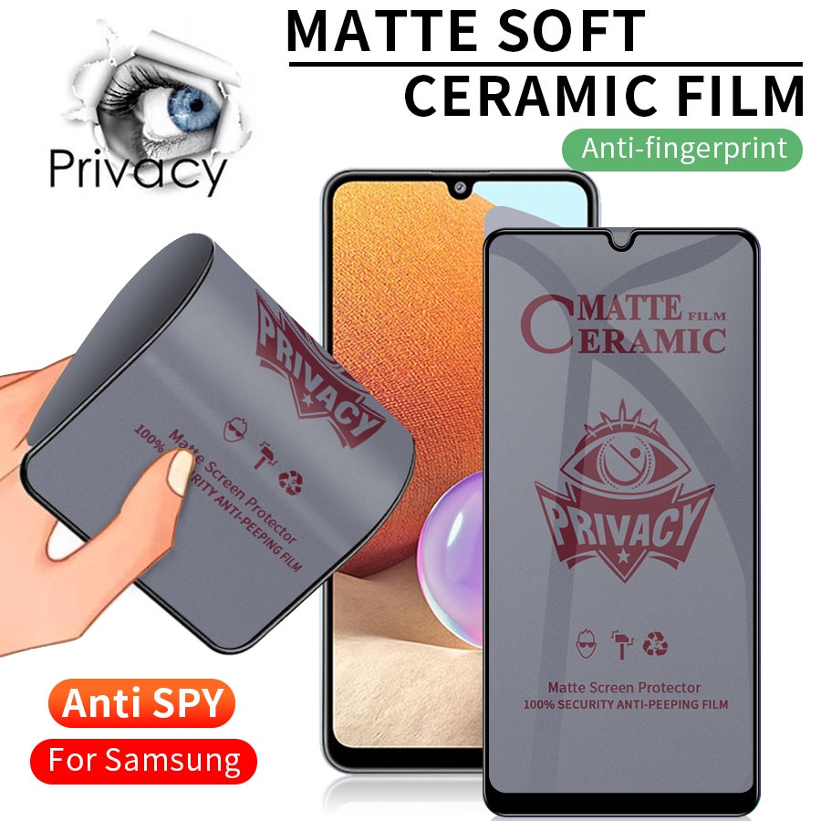 Kính cường lực chống nhìn trộm chống bám vân tay dẻo Cho Samsung Galaxy A13A23 A33 A53 A73 A30 A50 A20S A30S A50S A02S A03S A52S A11 A31 A51 A71 A12 A22 A32 A42 A72 A52