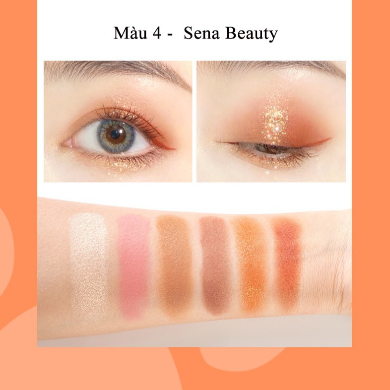 Bộ Trang Điểm 2 Tầng 4 Ô Phấn Mắt + 2 Ô Phấn Má + Phấn Bắt Sáng Của Romantic Color | BigBuy360 - bigbuy360.vn