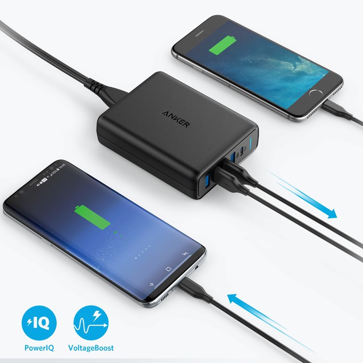 Sạc Anker PowerPort Speed 5 - 5 cổng, USB-C Power Delivery