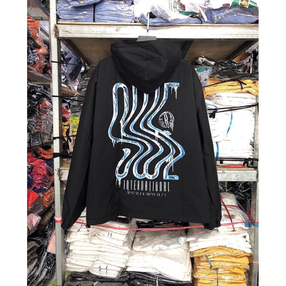 UNISEX - JACKET SWE - ÁO KHOÁC DÙ MẪU LƯỢN SÓNG SWE - ÁO KHOÁC DÙ ULZZANG