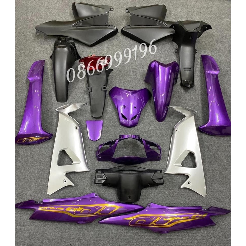 BỘ VỎ NHỰA Wave Alpha 100 - Wave 50cc - Wave Rs  MÀU ĐỘ