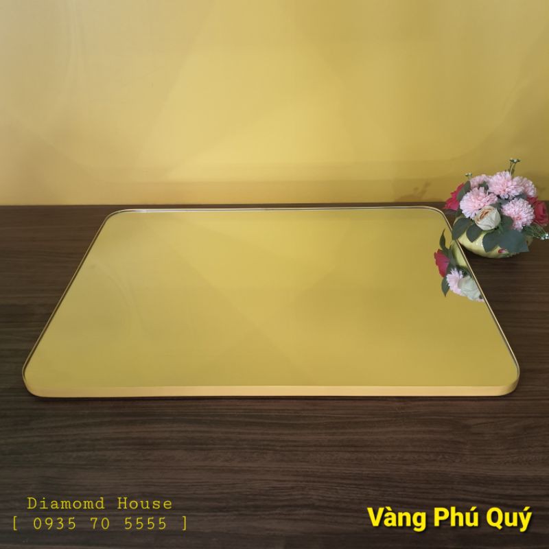 Gương hình chữ nhật đa sắc Diamond House [ 15 màu có sẵn- Thả sức chọn lựa]