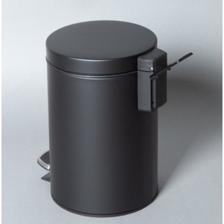 Thùng rác inox,thùng rác inox đạp chân 5l đen